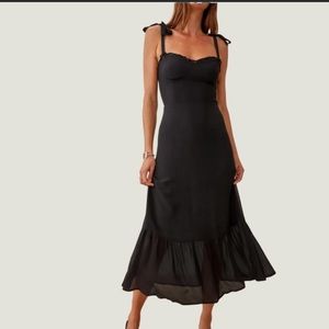 Reformation Nikita Dress Black
